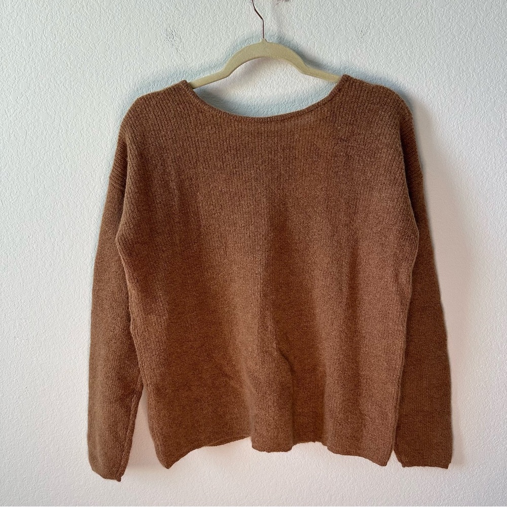 NWT Sezane Gaspard Cardigan Sweater Camel Brown SZ M - Picture 8 of 8